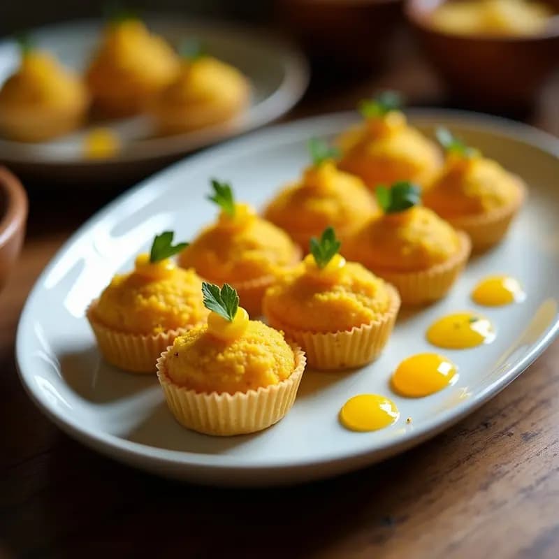 Tartaleta de Cúrcuma y Coco con Mermelada de Maracuyá: Postre Brasilero Sin Gluten y Antiinflamatorio
