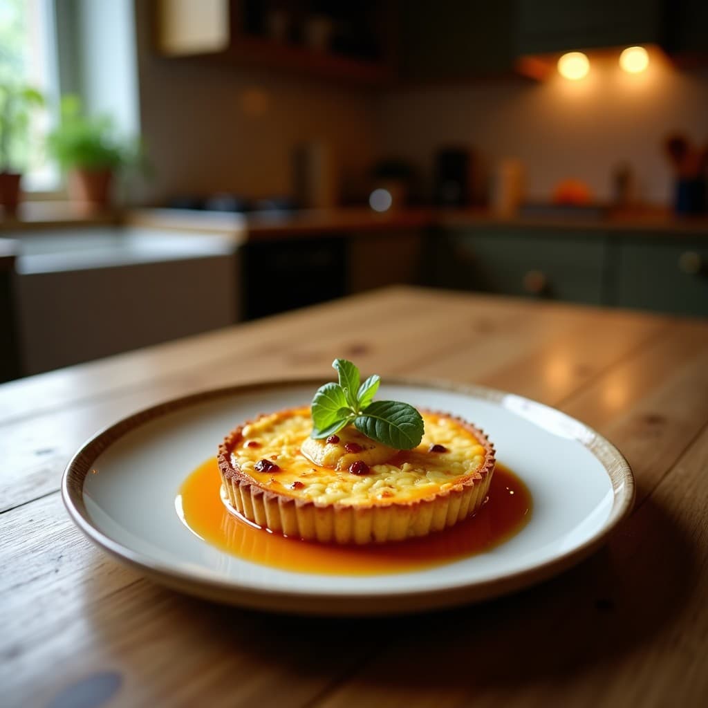 Tartaleta de Dante (Calabaza Japonesa) y Ricotta: Postre Italiano Sin Horno