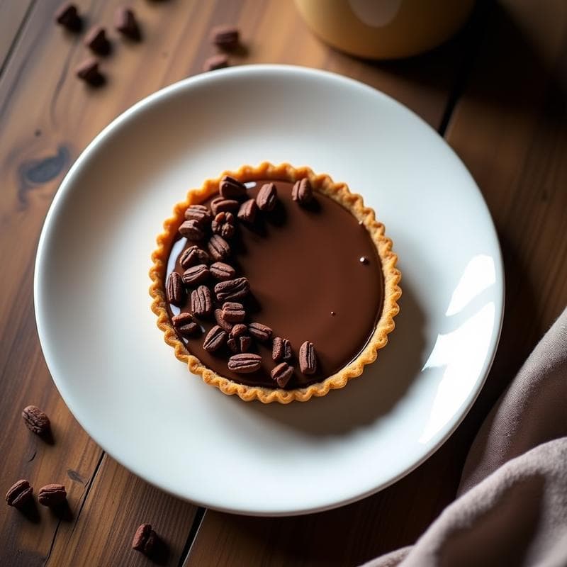 Tartaleta de Dátiles y Semillas de Lino con Crema de Cacao: Postre Vegano Sin Azúcar