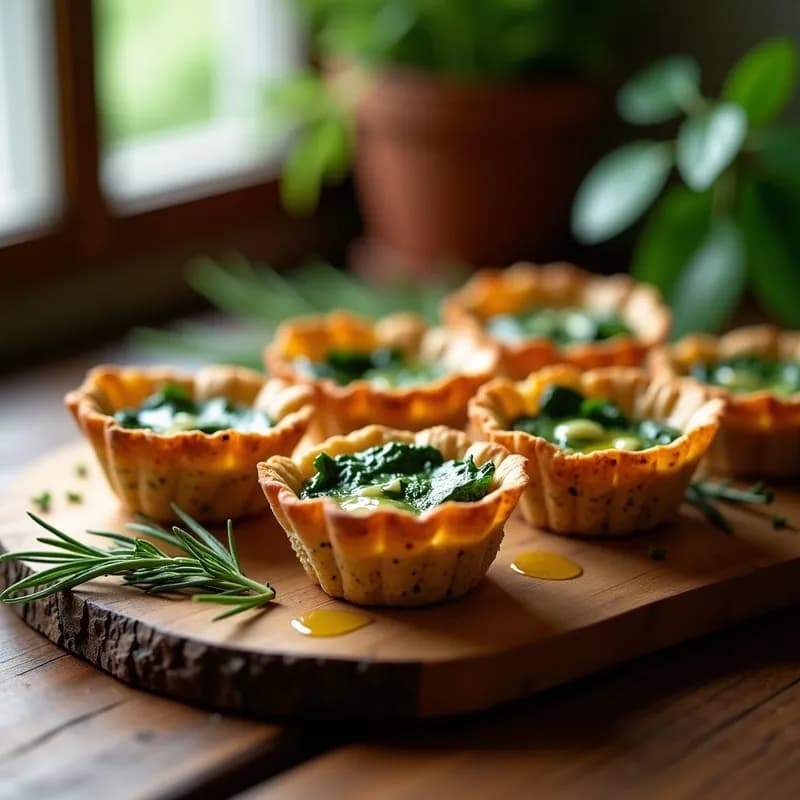 Tartaletas de Espinaca y Queso de Cabra Ahumado: Receta en Airfryer Sin Masa Tradicional