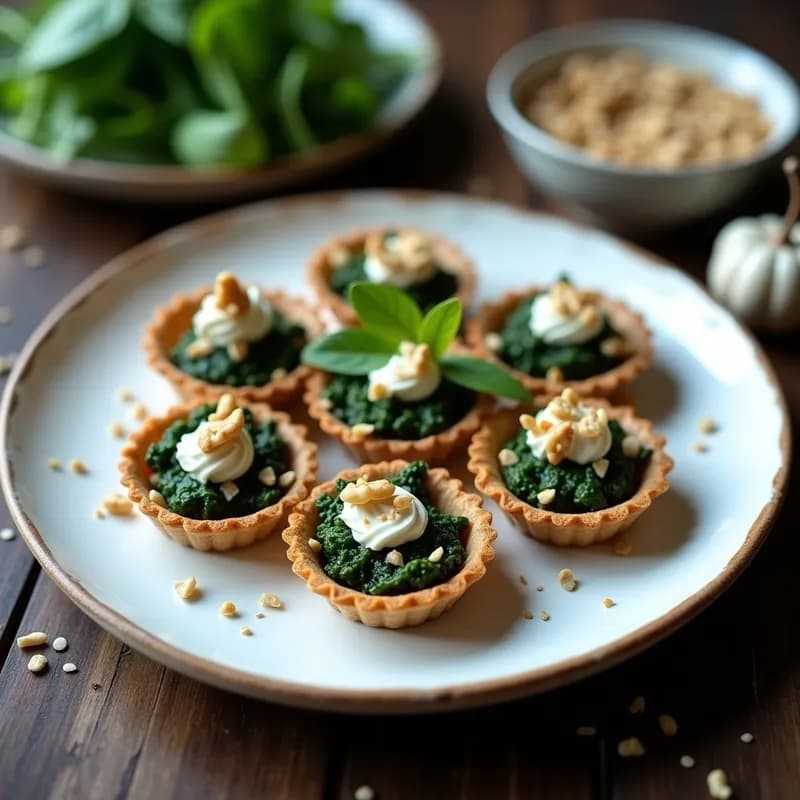 Tartaletas de Espinaca y Queso de Cabra: Receta al Horno Sin Masa y Alta en Proteína