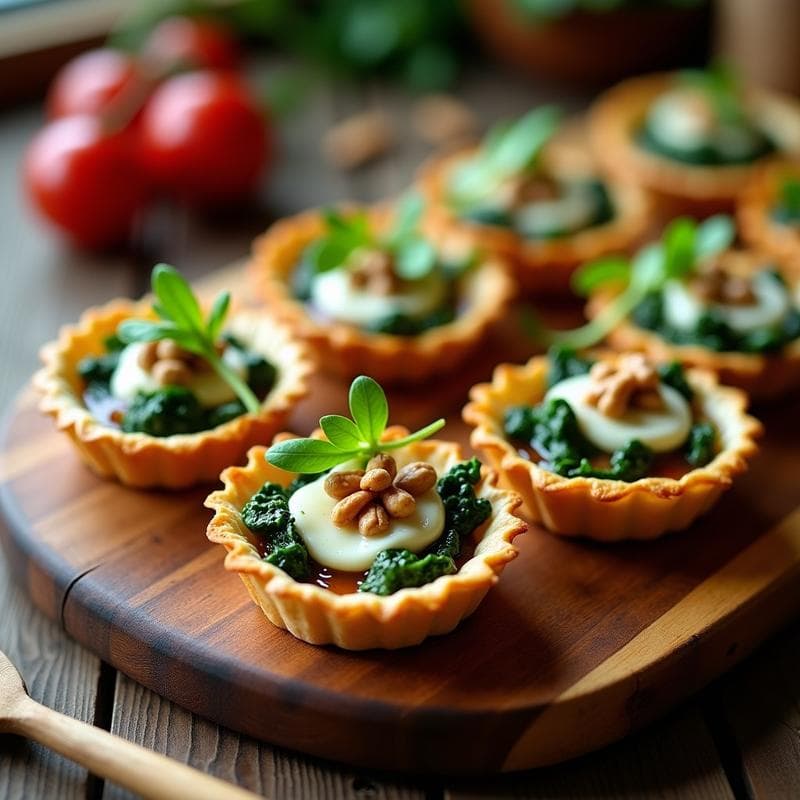 Tartaletas de Espinacas y Gorgonzola: Receta en Thermomix Crujiente y Gourmet en 25 Minutos