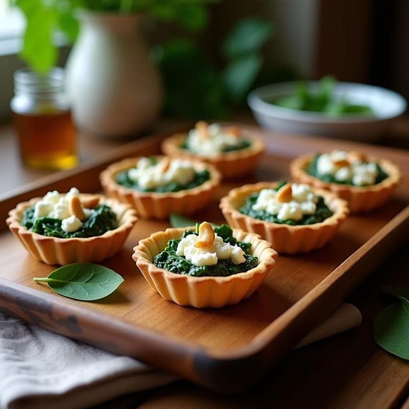 Tartaletas de Espinacas y Queso de Cabra: Receta Fácil al Horno con Toque Gourmet