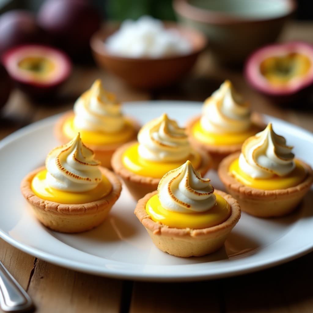 Tartaleta de Galletas María con Crema de Maracuyá y Merengue: Postre Sin Horno en 15 Minutos