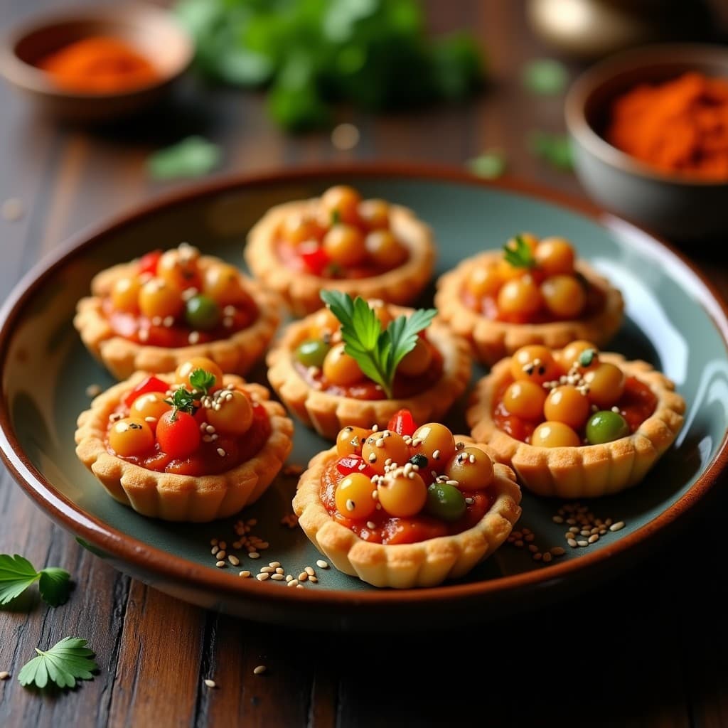 Tartaleta de Garbanzos y Pimientos Asados con Pimentón Ahumado: Receta Española en Airfryer