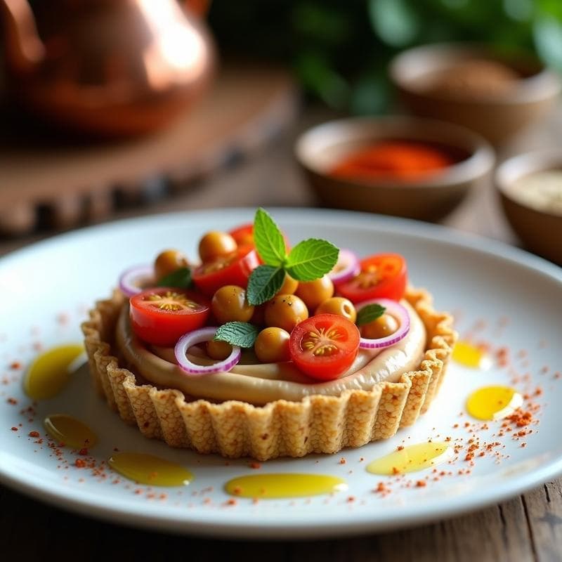 Tartaleta de Garbanzos y Tahini: Entrante Libanes Sin Horno y Alto en Proteína