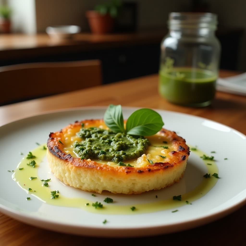 Tartaleta de Harina de Coco y Pesto de Albahaca: Receta Keto Sin Horno en 10 Minutos