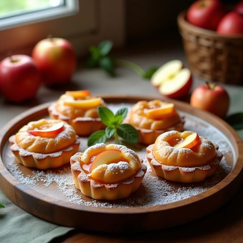 Tartaletas de Hojaldre con Manzana Caramelizada: Receta Rápida en 30 Minutos