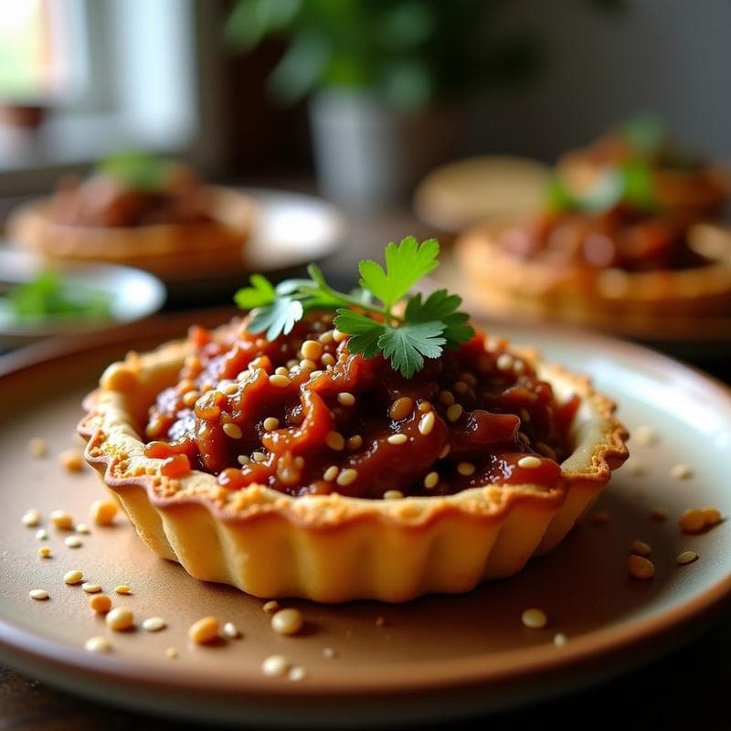 Tartaleta de Jackfruit Desmenuzado y BBQ Vegana: Receta Tex-Mex Sin Gluten en Thermomix