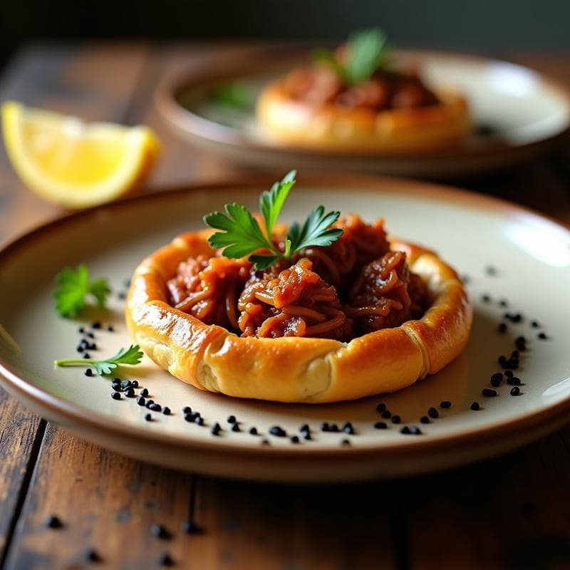 Tartaleta de Jackfruit Desmenuzado y BBQ Vegano: Receta en Airfryer con Toque Ahumado en 20 Minutos