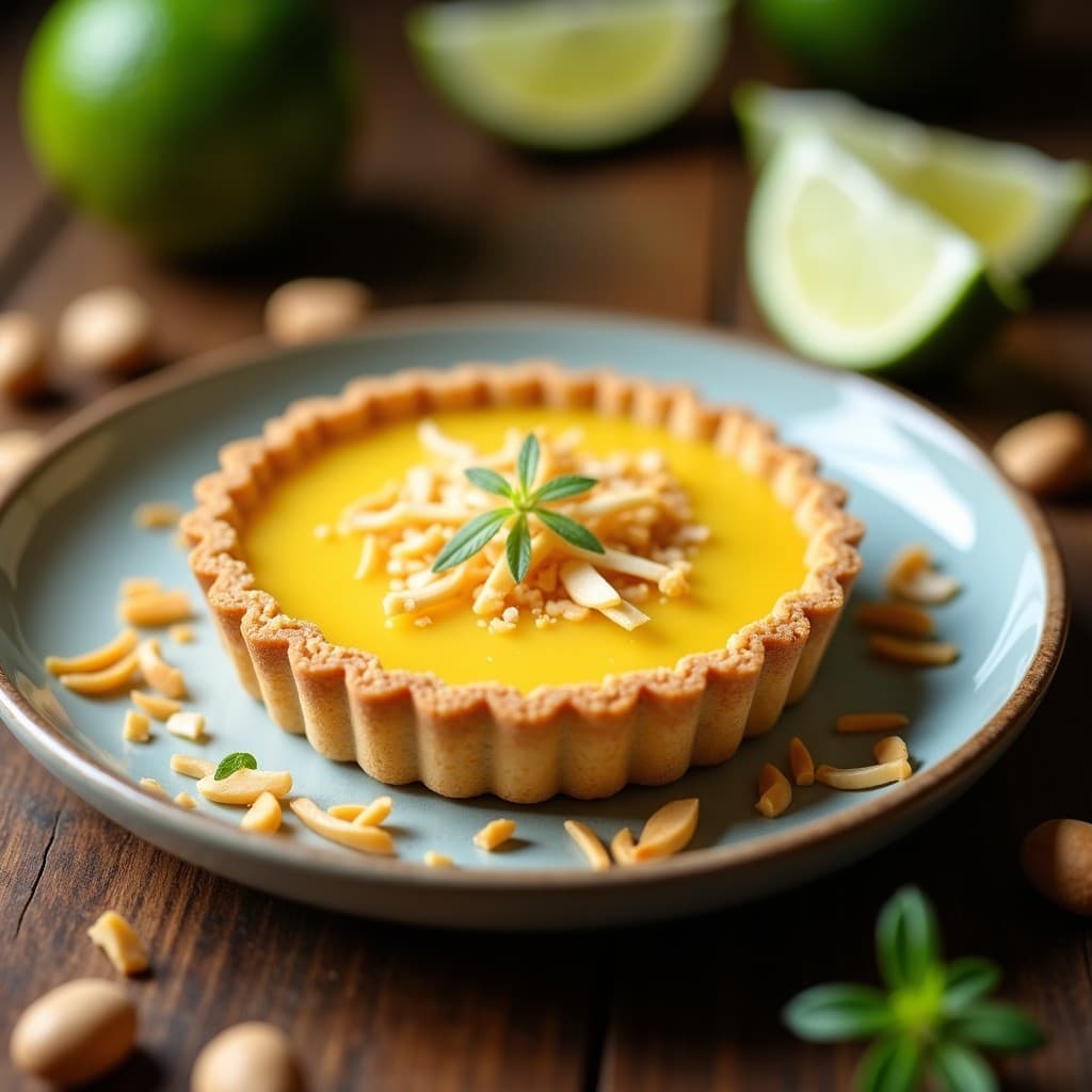 Tartaleta de Lúuma y Macadamia: Postre Hawaiano Sin Horno y Sin Azúcar
