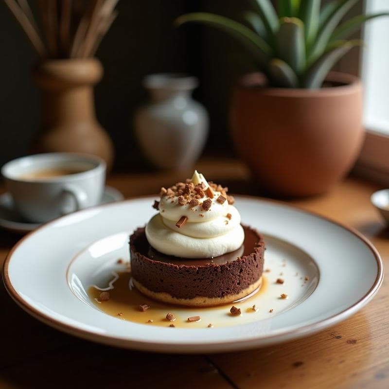 Tartaleta de Mate y Chocolate Blanco: Postre Argentino Sin Horno y Sin Gluten