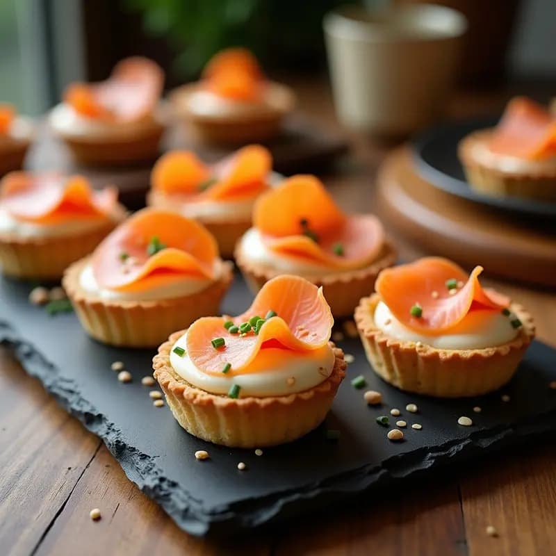 Tartaleta de Miso y Salmón Ahumado: Receta Japonesa Rápida y Elegante