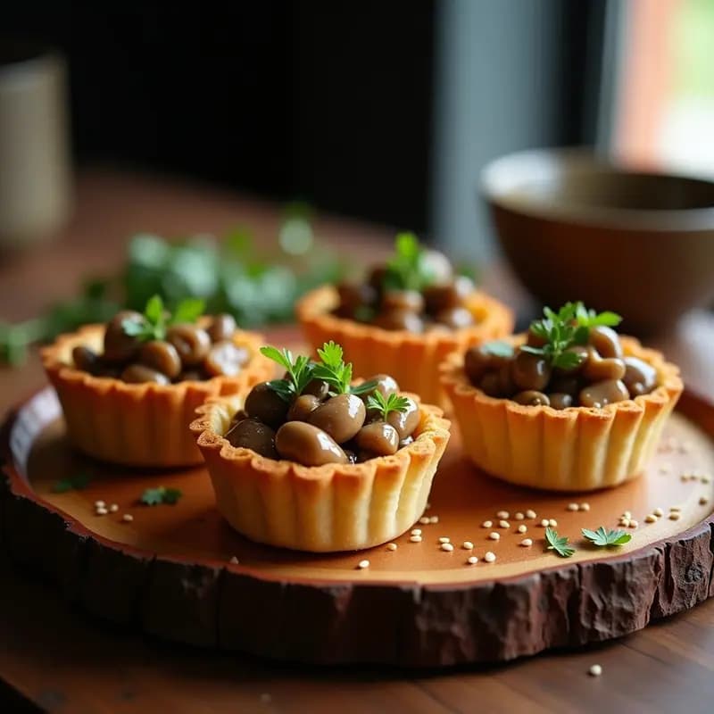 Tartaleta de Misoshiru y Champiñones: Receta Japonesa Vegana en Airfryer con Umami Explosivo