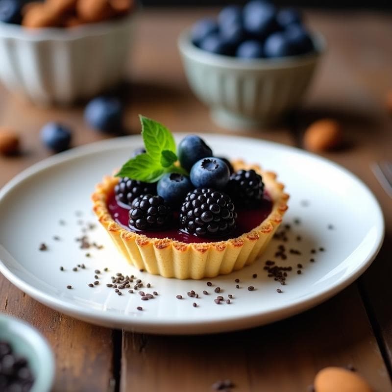 Tartaleta de Mora y Arándano: Receta Sin Horno y Alta en Antioxidantes en 15 Minutos