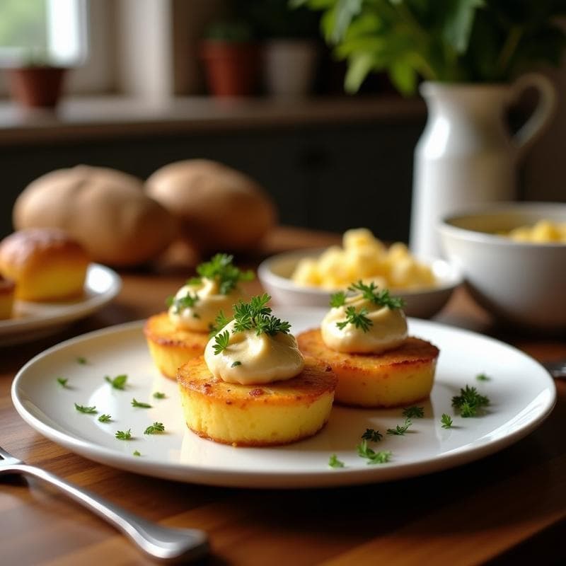 Tartaletas de Patata y Morcilla con Foie Gras: Receta Gourmet en 30 Minutos con Toque Español