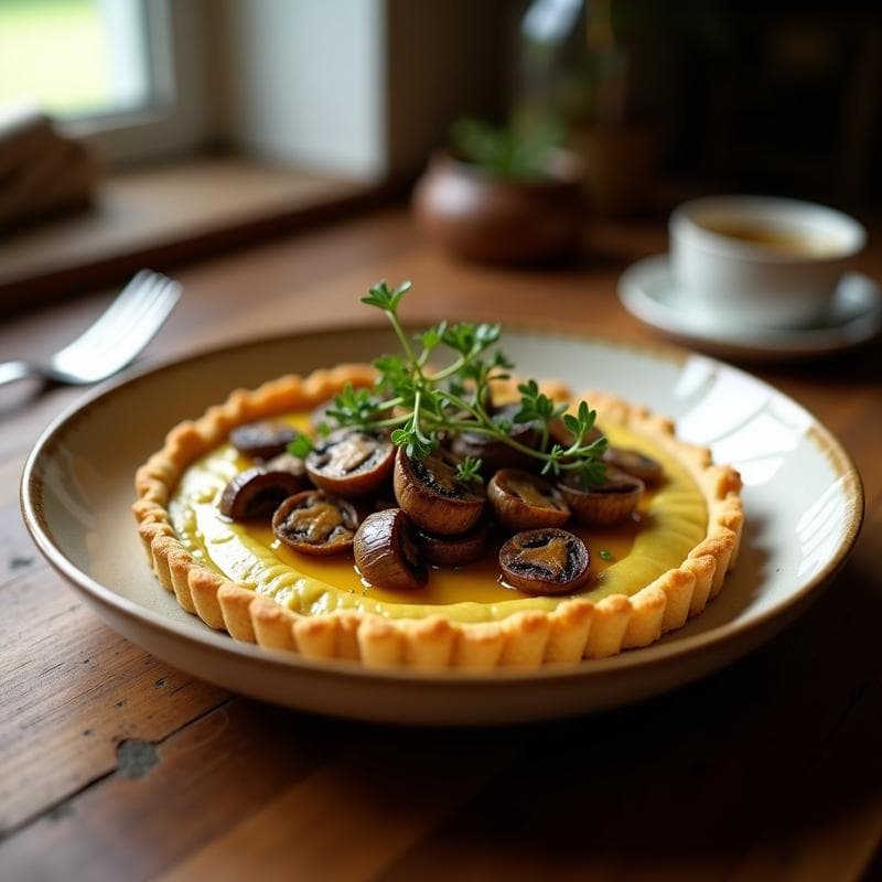 Tartaleta de Champiñones Portobello y Puré de Castañas: Receta Vegana y Alta en Hierro