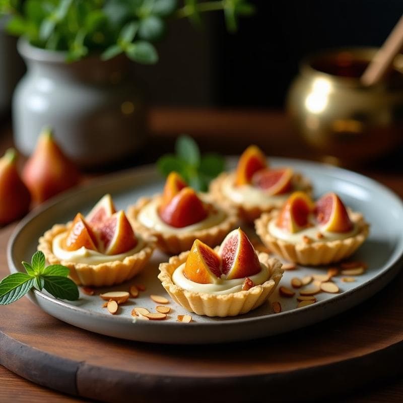 Tartaleta de Queso de Burro y Higos Caramelizados: Postre Tradicional Sri Lankés