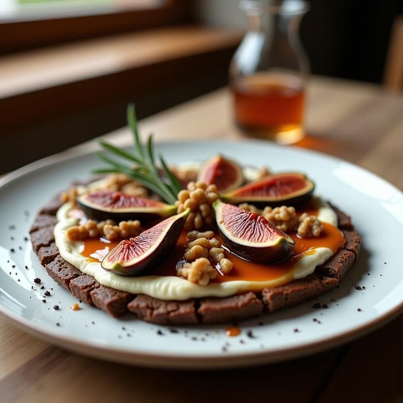 Tartaleta de Queso de Cabra y Higos: Receta Francesa en Olla Express con Toque Dulce-Salado