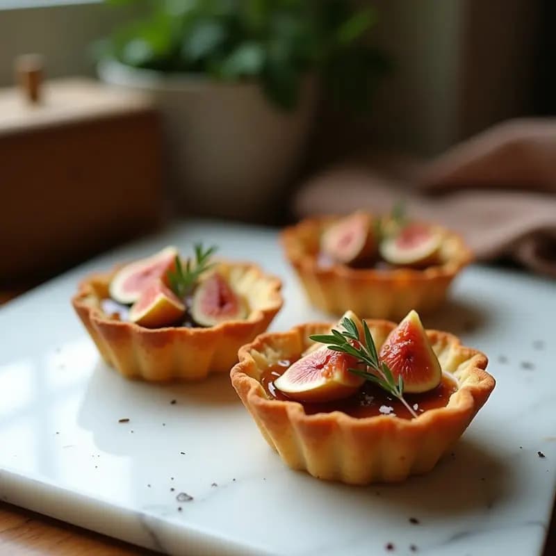 Tartaleta de Queso de Cabra y Higos: Receta Francesa Sin Gluten con Base de Almendras