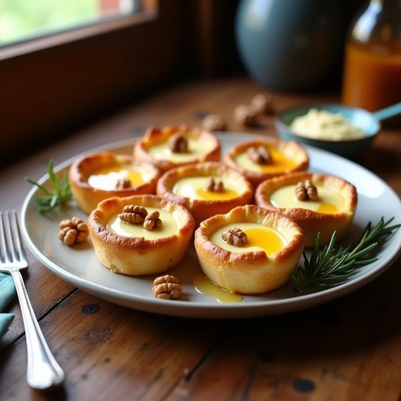 Tartaletas de Queso de Cabra y Miel de Romero: Receta en Olla Express Ultracremosa en 15 Minutos