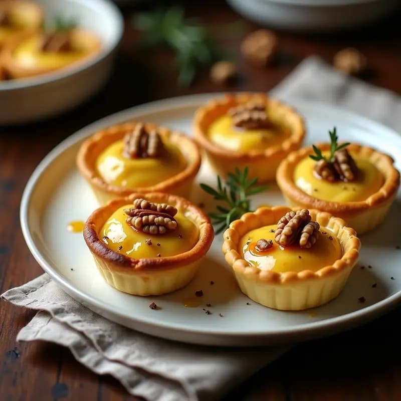 Tartaletas de Queso de Cabra con Miel Trufada: Receta Gourmet en Molde de Silicona
