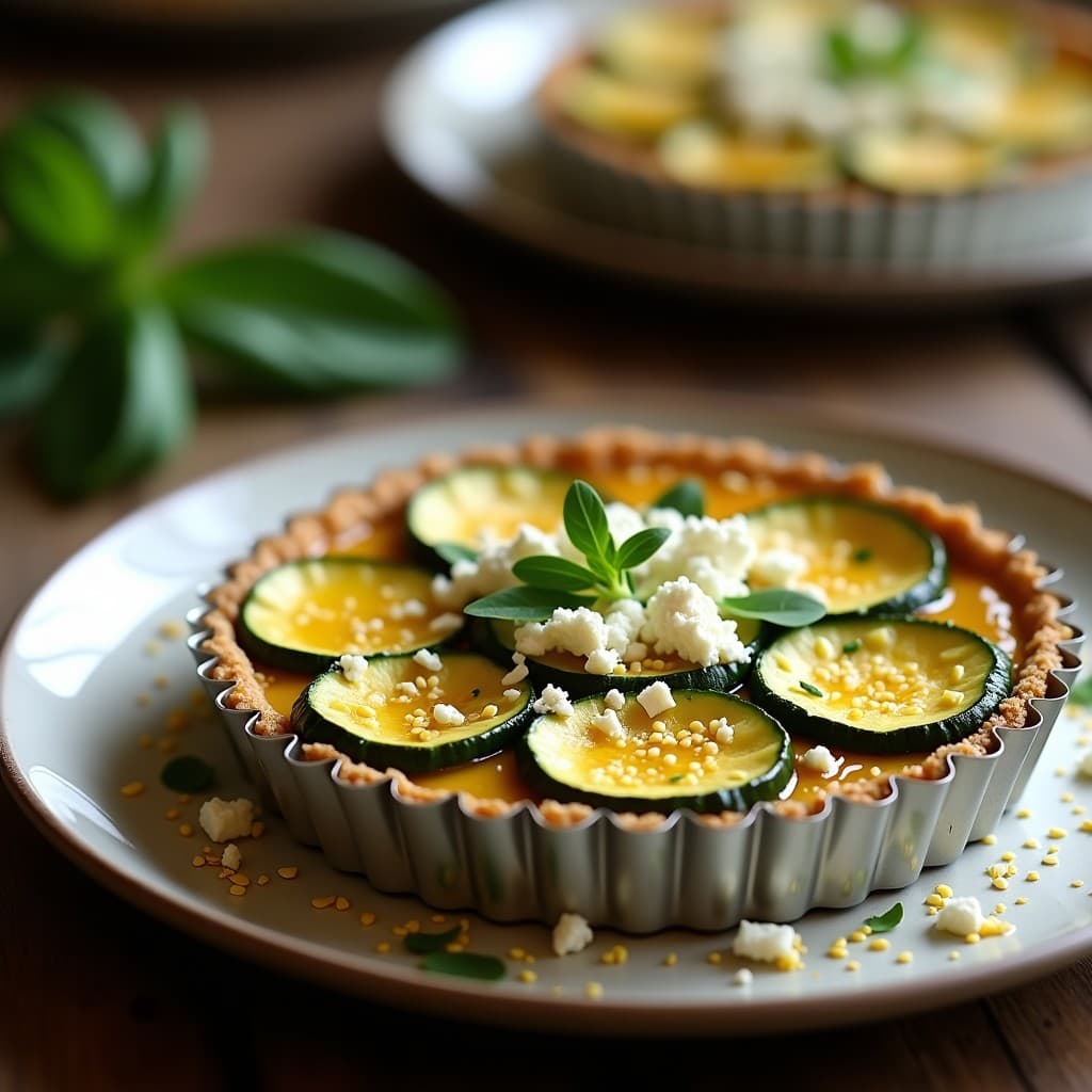 Tartaleta de Quinoa y Calabacín con Relleno de Queso Feta: Receta Sin Gluten en 20 Minutos