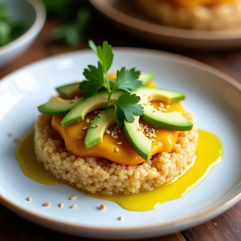 Tartaleta de Quinoa y Ceviche de Palmito: Receta Vegana Peruviana Sin Horno