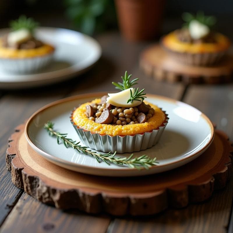 Tartaleta de Quinoa y Champiñones Portobello con Trufa Blanca: Receta en Thermomix Sin Gluten