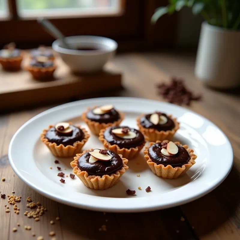 Tartaletas de Quinoa y Chocolate Negro: Receta Sin Horno y Alta en Proteína