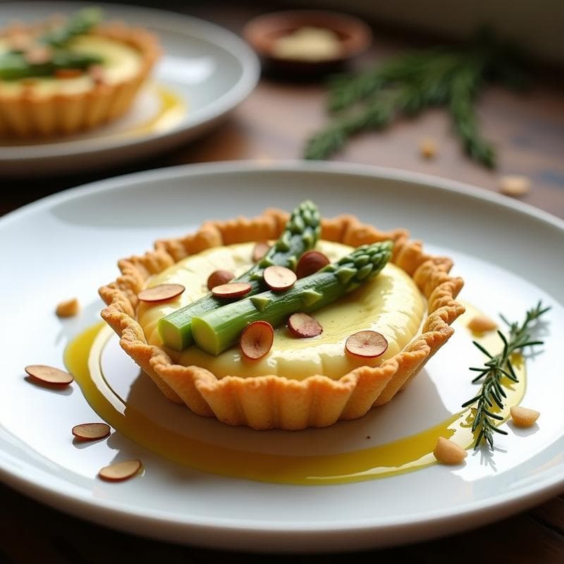 Tartaleta de Quinoa Inflada y Crema de Espárragos Blancos: Receta Vegana Sin Gluten