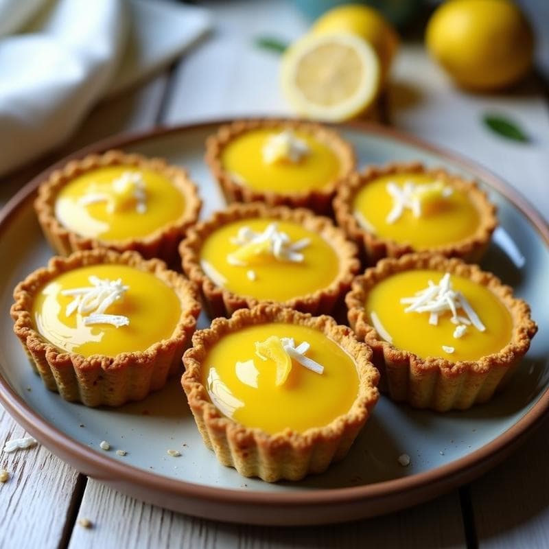 Tartaleta de Quinoa y Cúrcuma con Crema de Limón: Receta Sin Horno Alta en Proteína