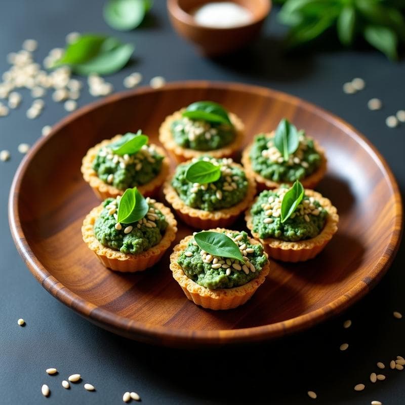 Tartaletas de Quinoa y Espinacas: Receta Vegana Sin Horno con Toque Crujiente