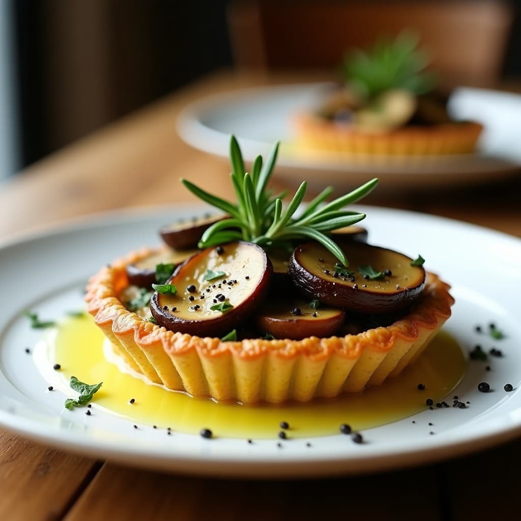 Tartaleta de Quinoa con Relleno de Hongos Portobello y Romero: Receta Sin Gluten en Airfryer