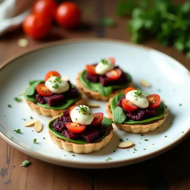 Tartaleta de Remolacha y Queso de Anacardos: Receta Crudivegana con Toque Terroso en 12 Minutos
