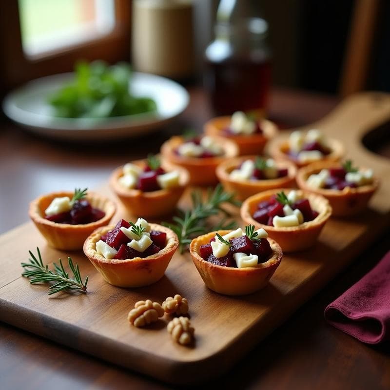 Tartaletas de Remolacha y Queso de Cabra al Horno: Receta Fácil y Elegante para Sorprender