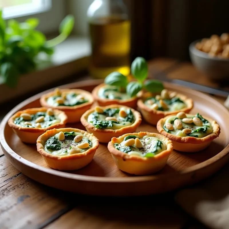 Tartaletas Saladas de Espinacas y Queso de Cabra: Receta en Horno Crujiente y Rápida