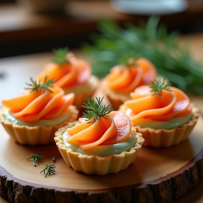 Tartaleta de Salmón Ahumado con Crema Agria y Eneldo: Receta Gourmet en 20 Minutos