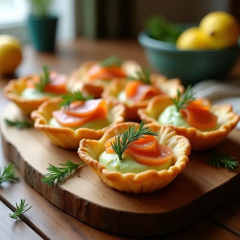 Tartaleta de Salmón Ahumado y Eneldo: Receta Rápida en Airfryer Sin Horno