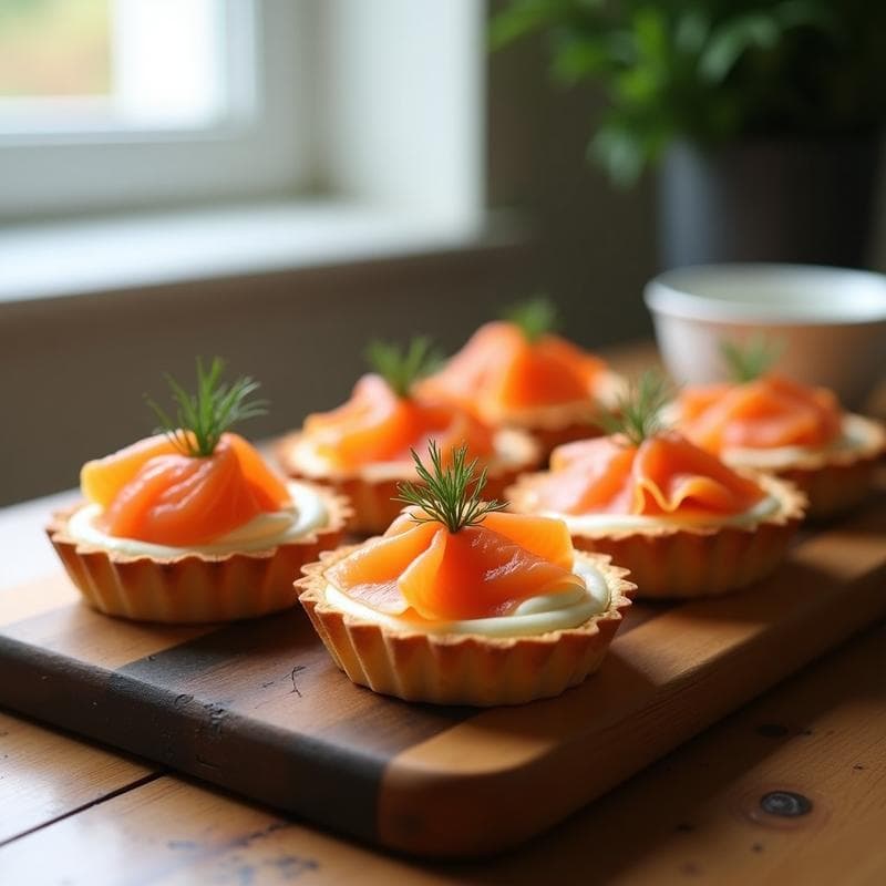 Tartaletas de Salmón Ahumado y Eneldo: Receta en Horno con Toque Escandinavo en 20 Minutos