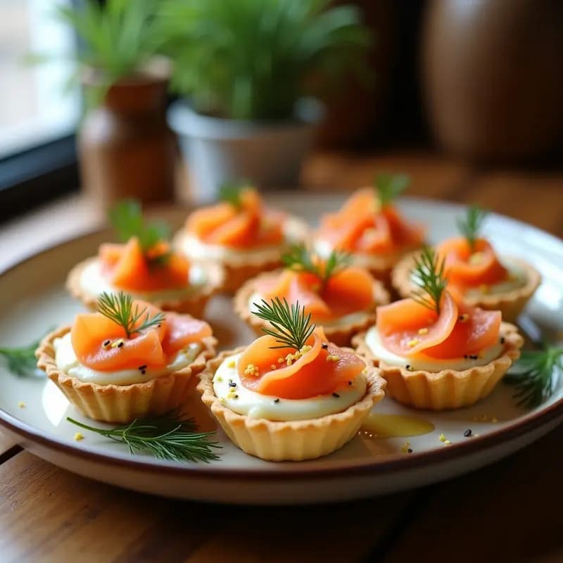 Tartaletas de Salmón Ahumado: Receta Elegante con Mascarpone y Eneldo para Ocasiones Especiales