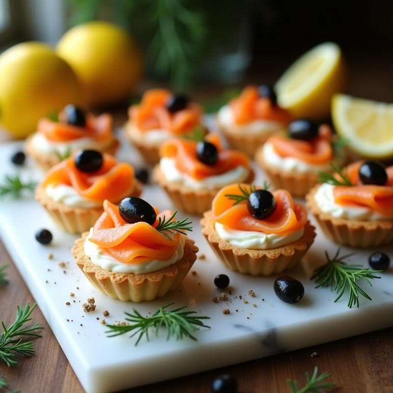 Tartaleta de Salmón Ahumado y Eneldo: Receta Elegante en 20 Minutos con Base Crujiente