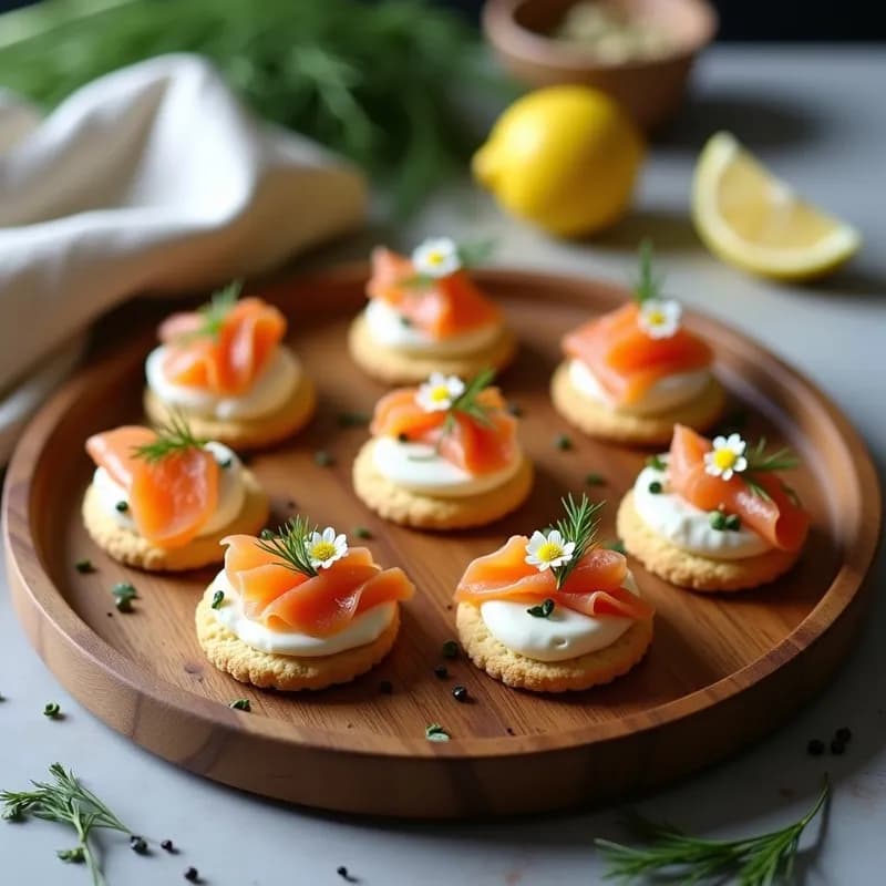 Tartaleta de Salmón Ahumado y Queso Crema: Receta en Frío sin Horno