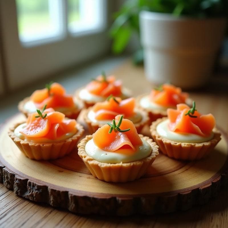 Tartaletas de Salmón Ahumado y Queso Crema: Receta Enfríada Express para Verano
