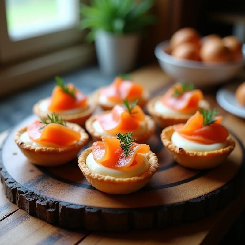 Tartaletas de Salmón Ahumado y Queso Fresco: Receta en Airfryer Crujiente en 15 Minutos