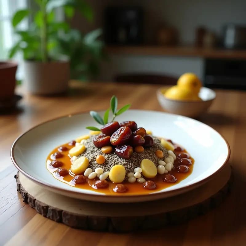 Tartaleta de Base de Semillas de Chía con Mousse de Asaí y Coco: Postre Brasileño Sin Horno