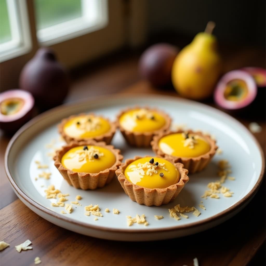 Tartaleta de Harina de Teff con Mousse de Maracuyá: Postre Etíope Sin Gluten