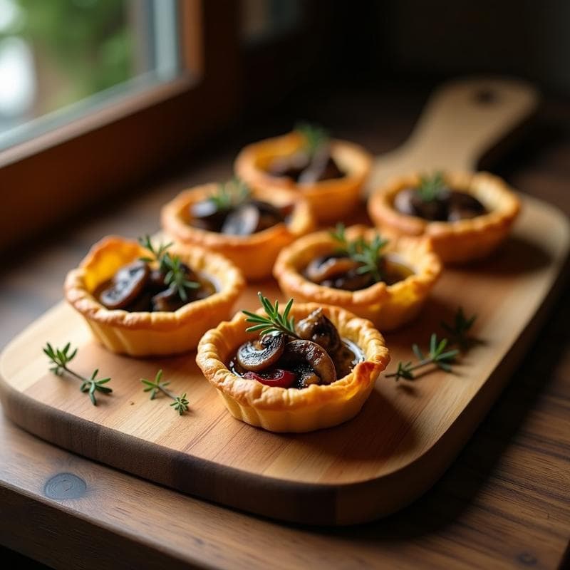 Tartaletas Umami de Setas y Trufa: Receta en Airfryer Crujiente y Sin Harina