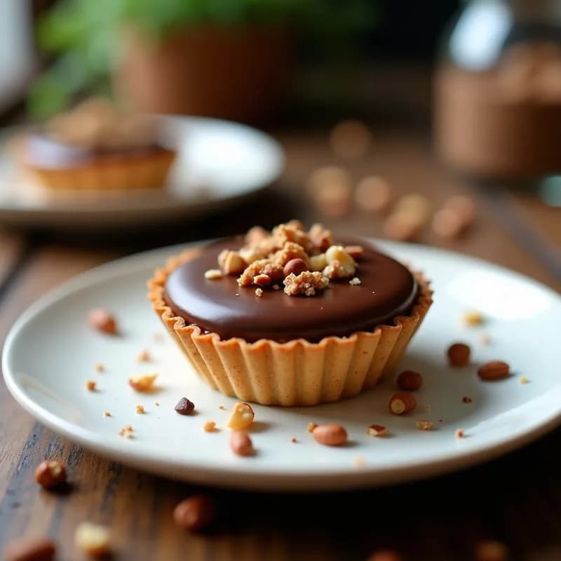 Tartaleta Vegana de Cacao y Avellanas: Receta Sin Horno y Alta en Proteína