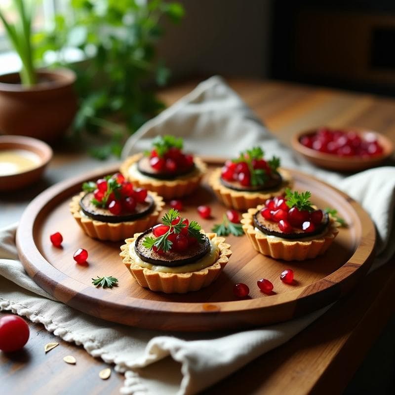Tartaletas Veganas de Hummus y Berenjena Ahumada: Receta Sin Horno y Alta en Proteína
